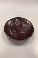 Royal Copenhagen Stentøj Jais Nielsen sang de boeuf skål No 20757