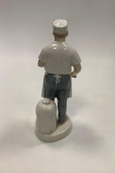 Tysk Figur af Bager med kagerulle