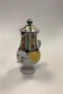 Bjørn Wiinblad Studio Vase med låg i form af Kvindehoved No K14 fra 1969