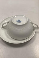 Royal Copenhagen Hvid Juliane Marie Bouillon Kop og underkop No 12490