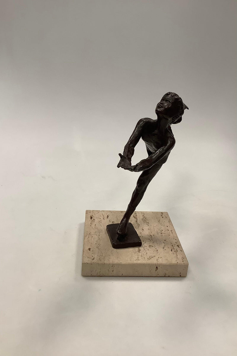 Royal Copenhagen Bronze statuette Sterett-Gittings Kelsey Kunstskøjteløber fra 1976