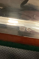 Bottle tray in silver plate English