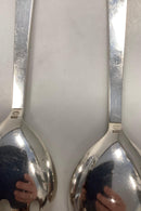 Georg Jensen Pyramide Sterlingsilber Servierbesteck Löffel und Gabel