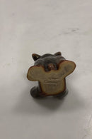 Hjort Figur Bornholm Glaserede Keramik Bjørn med ben oppe