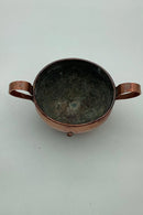 Kandis eller sukkerskål i kobber. Fremstillet i Danmark omkring 1860