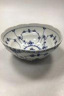 皇家哥本哈根蓝色凹槽半花边碗 No 717