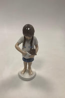 Bing and Grondahl Figurine Girl with Cat ( Little Mother ) No 1779