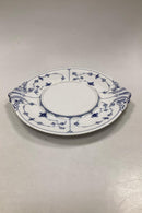 Royal Copenhagen Blaue geriffelte Untertasse Nr. 463