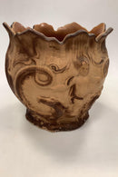Soeholm flowerpot cover in Earthenware with Sea Horses and Putti Bornholm