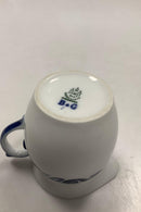 Bing and Grondahl 新艺术风格的蓝白奶油壶 尺寸9.3厘米/3.66英寸