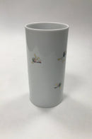 Bjørn Wiinblad for Rosenthal Cylindrical Vase with gold decoration