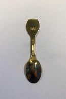 A. Michelsen Weihnachtsteelöffel 1983 Vergoldetes Sterlingsilber mit Emaille