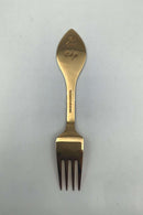 A. Michelsen Julegaffel 1998 I Forgyldt Sterling Sølv med Emalje