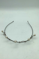 A Michelsen AB Sølv Diadem m perler Stockholm 1963.