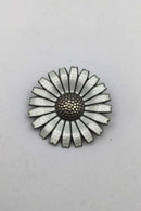 A. Michelsen Forgyldt Sterling Sølv Marguerit Broche (Guilloche)