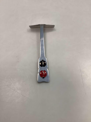 Anton Michelsen Babyschaber aus Sterlingsilber mit Marienkäfern aus Emaille