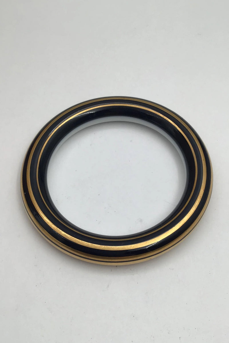 Royal Copenhagen Porcelæn Armring Sort / Guld