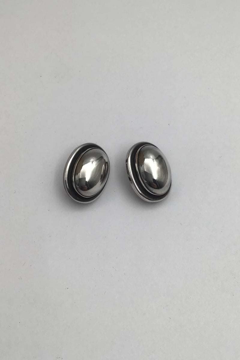 Georg Jensen Sterling Sølv Øreringe No. 86 (Clips)