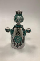 Bjørn Wiinblad Studio Lysestage i Grøn No L89 fra 1982