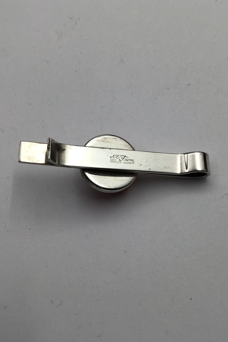Niels Erik From Sterling Sølv Slipsenål / Pengeclip (Rav)