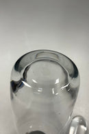 Holmegaard Karaffel i klart glas med sølv hals