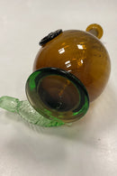 Holmegaard Grøn Glas Karaffel med Låg