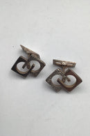 Knud V Andersen Sterling Sølv Manchetknapper (Brutalist)