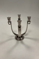 Georg Jensen Sterling Sølv 4-Armet Lysestage No. 623 B