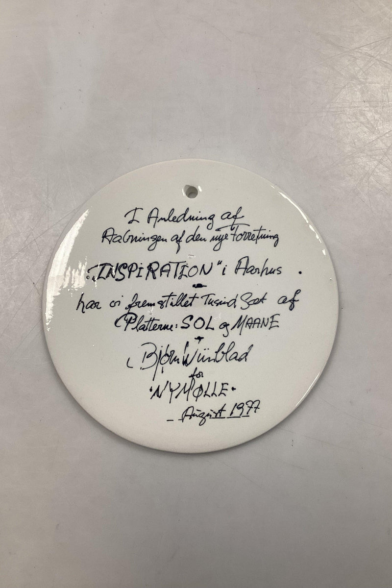 Bjørn Wiinblad for Nymølle Platte - SOL