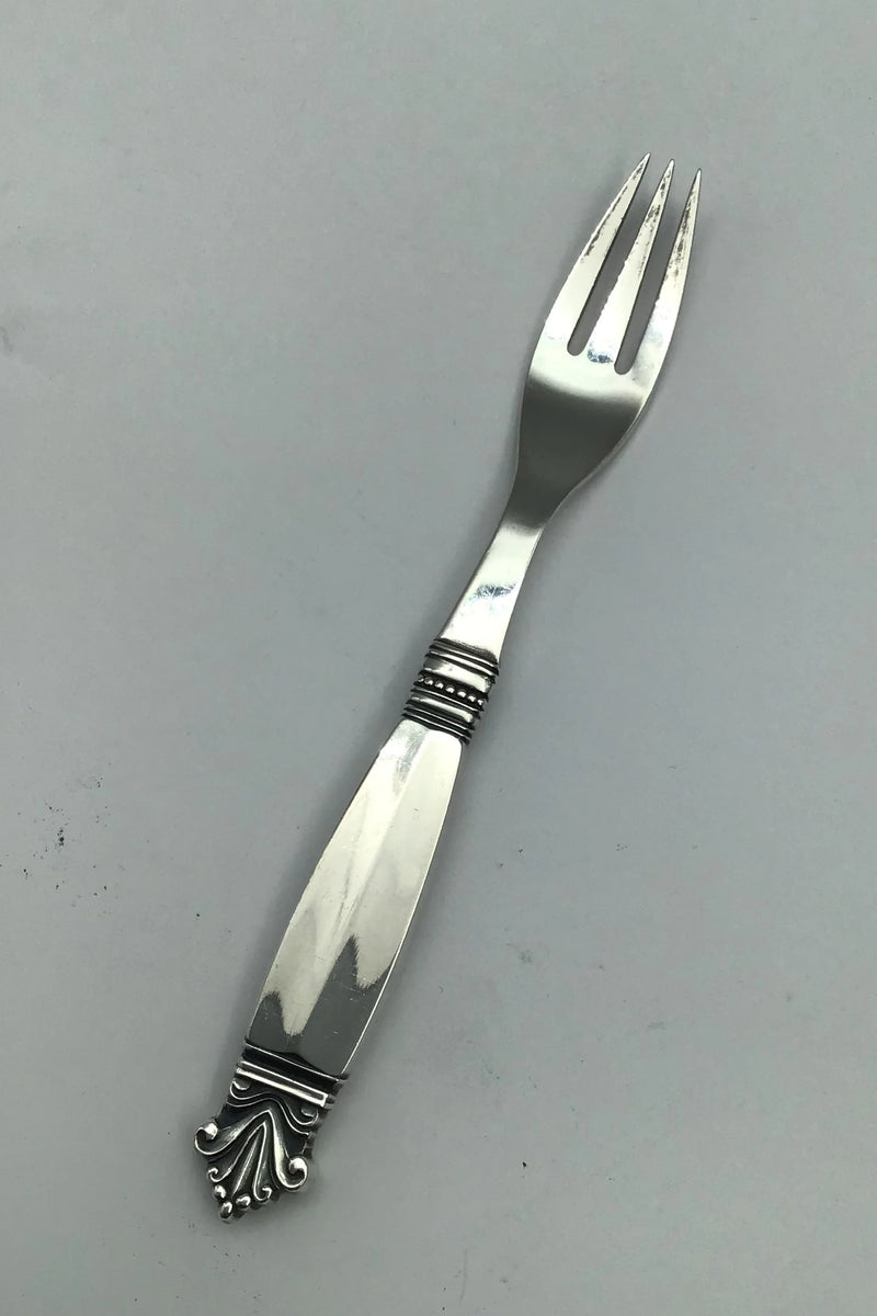 Georg Jensen Sterling Sølv Dronning Frugtgaffel No. 71