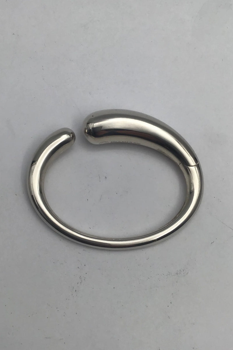 Georg Jensen Sterling Sølv Armring Mercy (Hængslet) No. 634 B