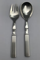 Georg Jensen Sterling Sølv Bernadotte Salatsæt No. 131