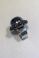 Georg Jensen Sterling Silver Ring No 166 ヘマタイト アストリッド・フォグ