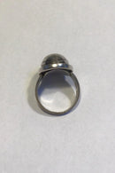 Georg Jensen Sterling Silver Ring with Silver Stone No 46A