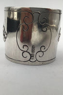 C. V. Hilstrøm Sølv Servietring med Rav