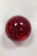 Rød Brevvægt i glas