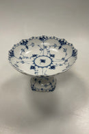 Royal Copenhagen Blue Fluted Full Lace Cake Bowl on Foot No 1020.