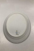Royal Copenhagen Blaue geriffelte ovale Schale Nr. 1148