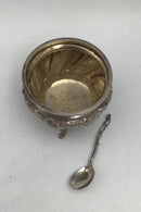 Fransk Sølv Saltkar + Saltske