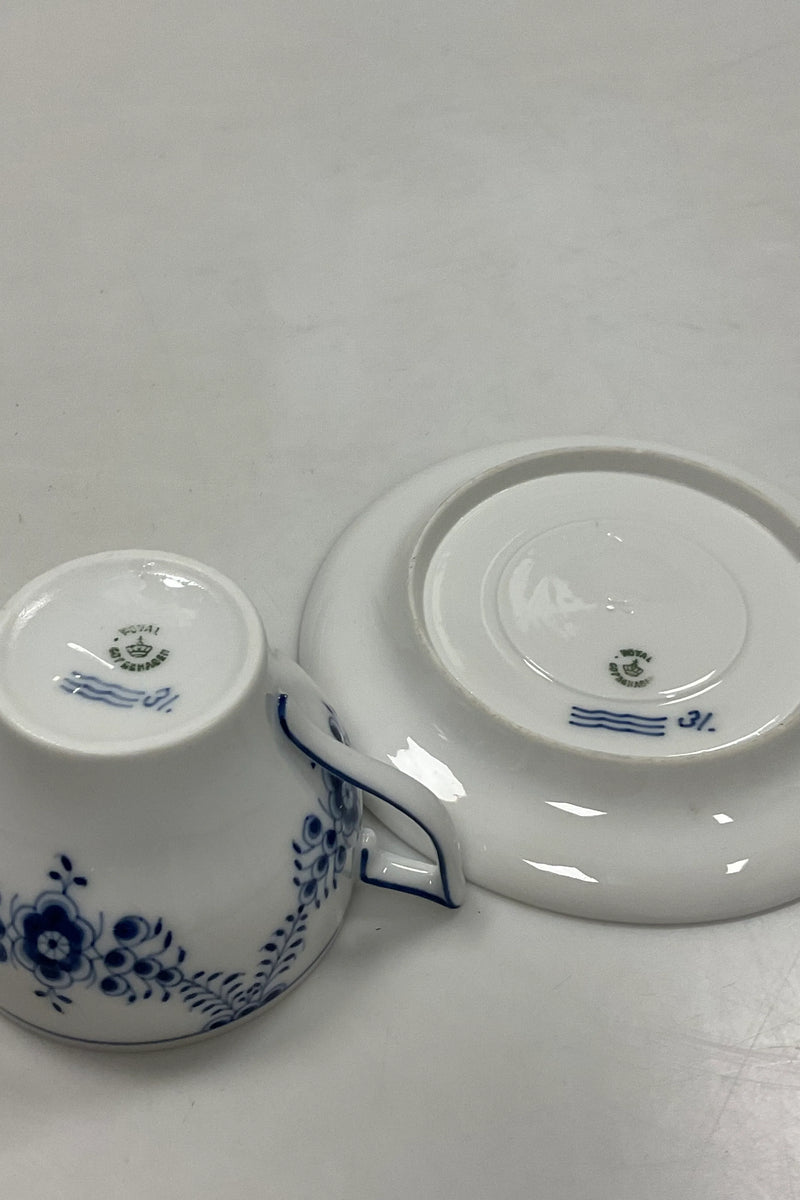 Royal Copenhagen Musselmalet Dronning Louise Kaffekop og underkop