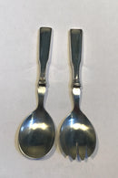 ハンセン ヘリテージ シルバーNo.2 シルバー/スチール サラダカトラリーセット