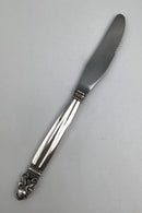 Georg Jensen Sterling Sølv Konge Middagskniv No. 014 (Langt Skaft) (Skær)
