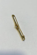 Georg Jensen 18K Guld Broche No. 237 prydet med Perle