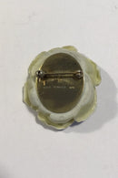 Royal Copenhagen Arje Griegst Porcelain brooch Rosendamen