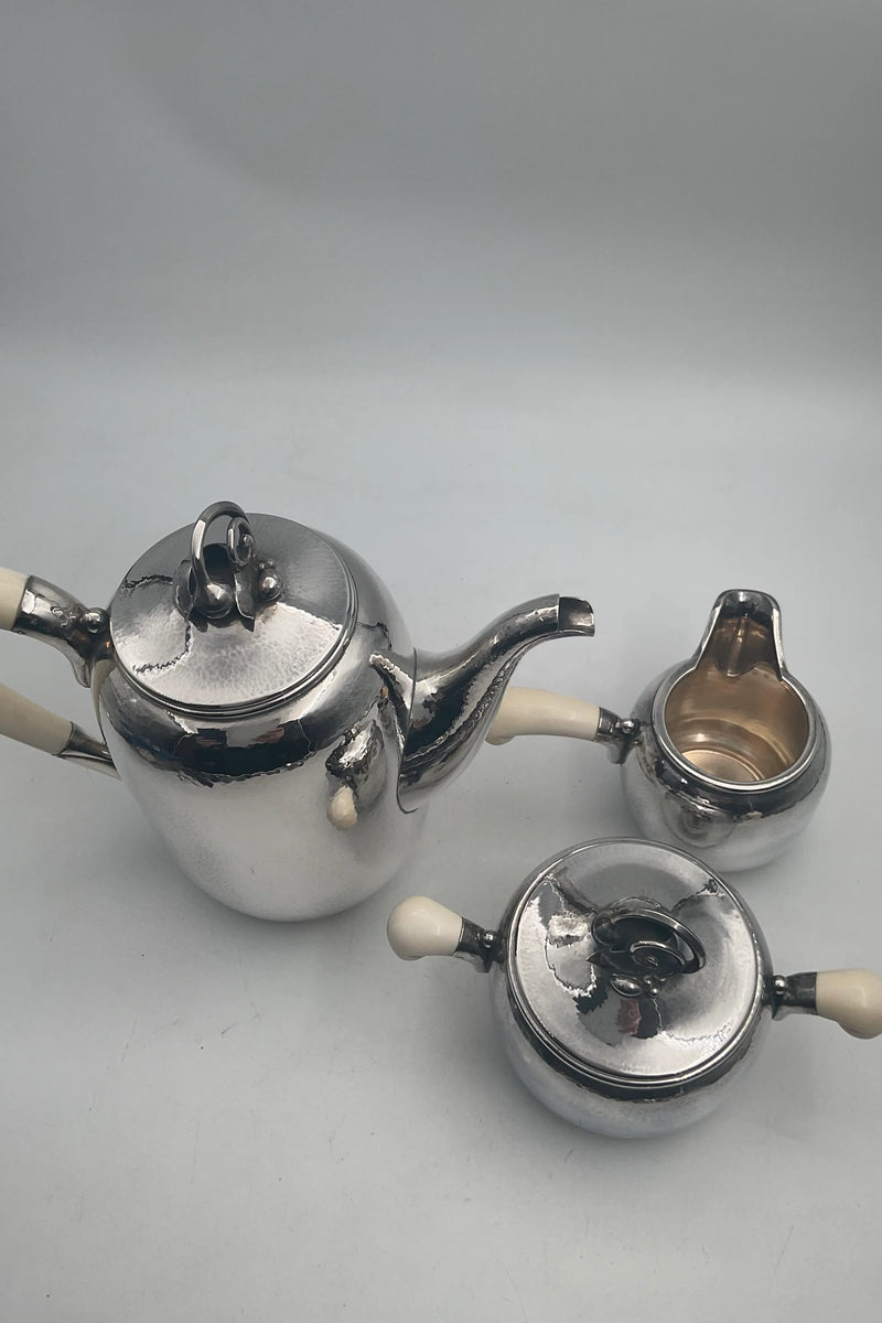 Holger Rasmussen Sterling Sølv Kaffesæt 3 dele