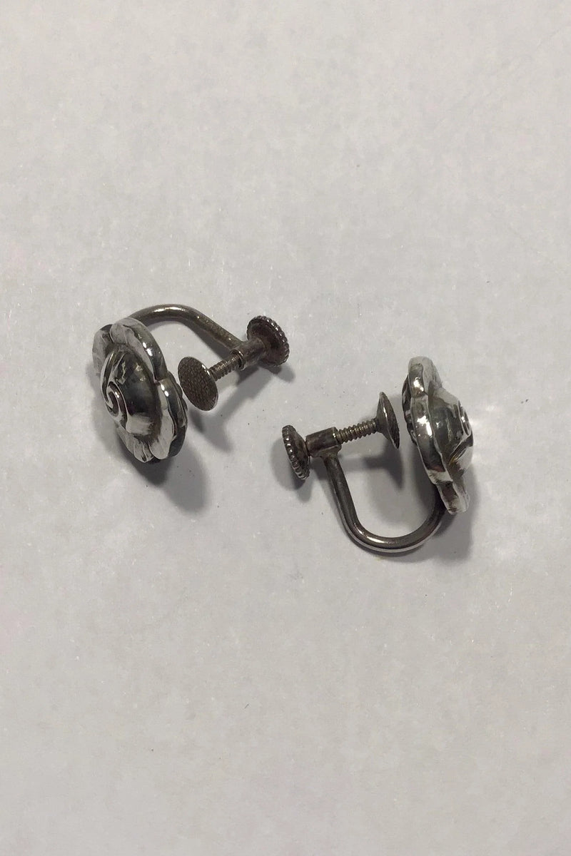 Georg Jensen Sølv Øreringe No 89 (Skruer)
