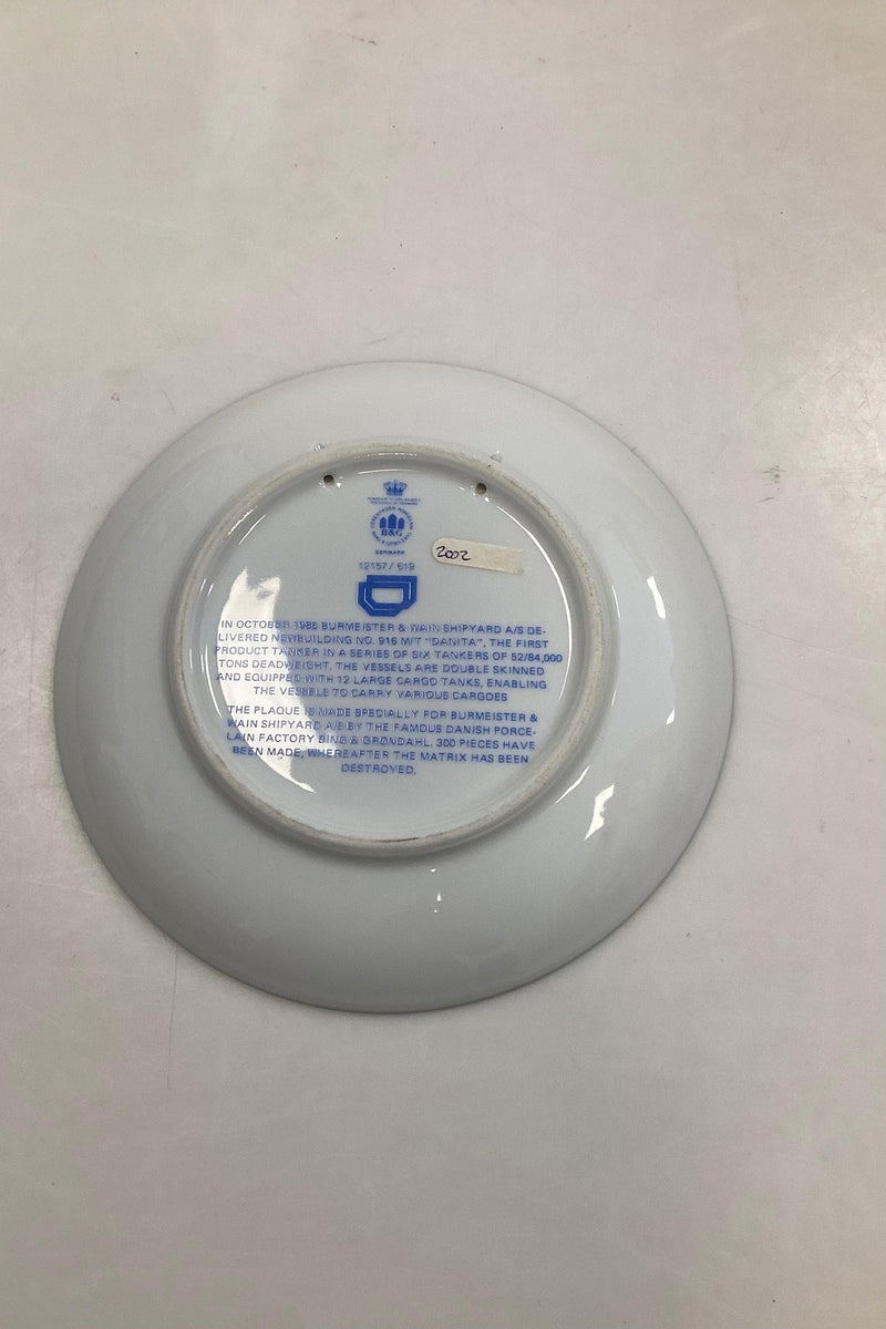 Bing og Grøndahl Skibsplatte fra 1985