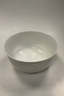 Royal Copenhagen Hvid Magnolia med uglaseret relief Salat Bowl No. 580