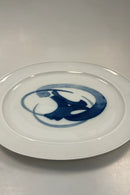 Bing og Grøndahl Henning Koppel Blå Ovalt Serveringsfad No 315