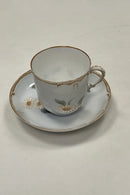 Tidlig Royal Copenhagen Art Nouveau Kop og underkop No 6